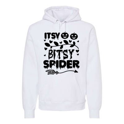 Cute Halloween Itsy Bitsy Spider Premium Hoodie