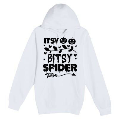 Cute Halloween Itsy Bitsy Spider Premium Pullover Hoodie