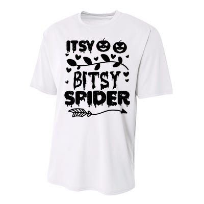 Cute Halloween Itsy Bitsy Spider Performance Sprint T-Shirt