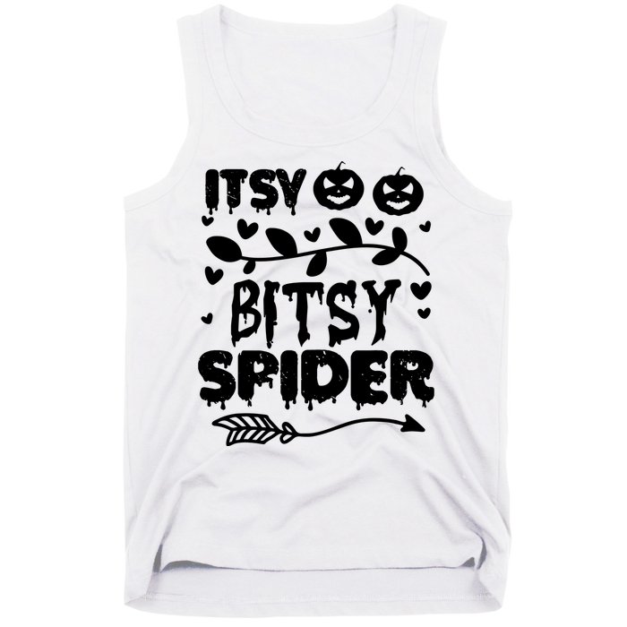 Cute Halloween Itsy Bitsy Spider Tank Top