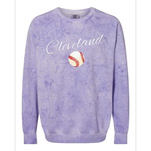 Cleveland Hometown Indian Tribe Colorblast Crewneck Sweatshirt