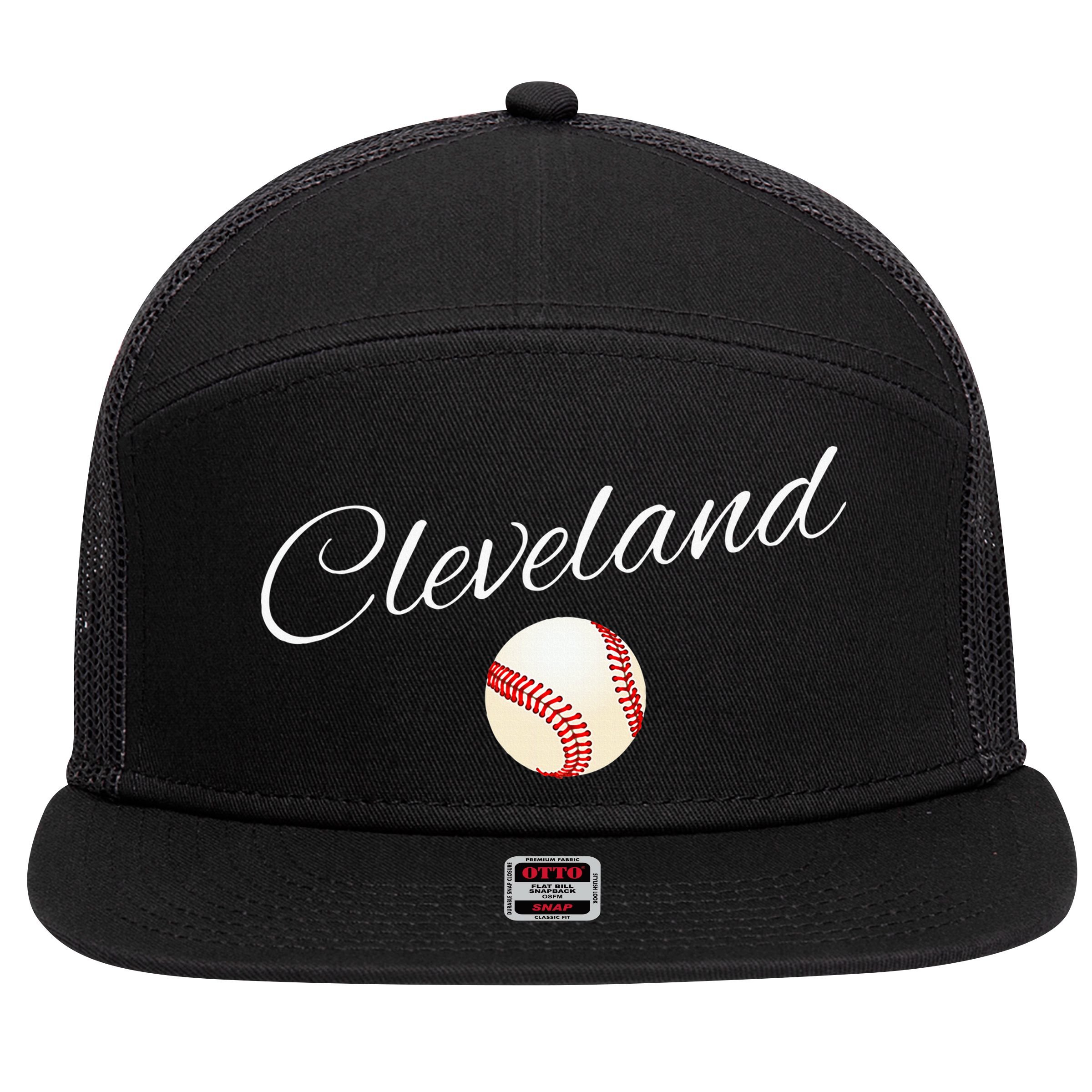 Cleveland Hometown Indian Tribe 7 Panel Mesh Trucker Snapback Hat