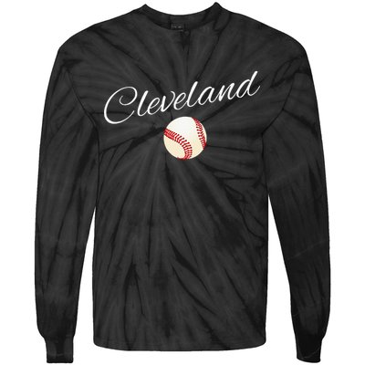 Cleveland Hometown Indian Tribe Tie-Dye Long Sleeve Shirt