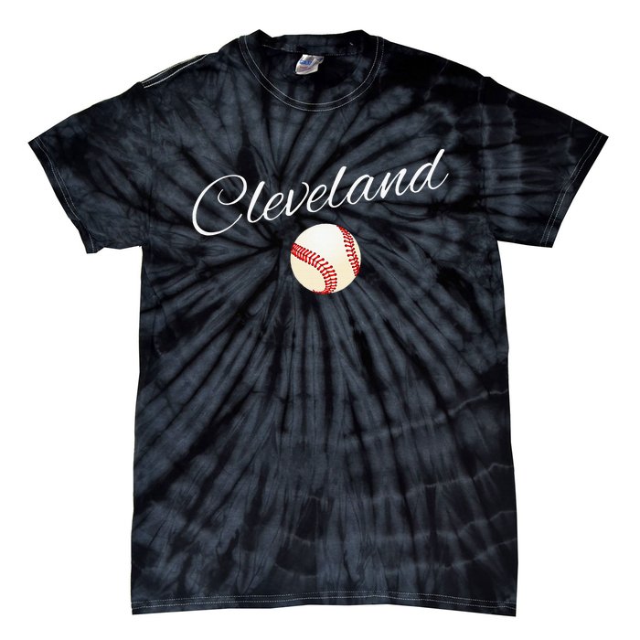 Cleveland Hometown Indian Tribe Tie-Dye T-Shirt