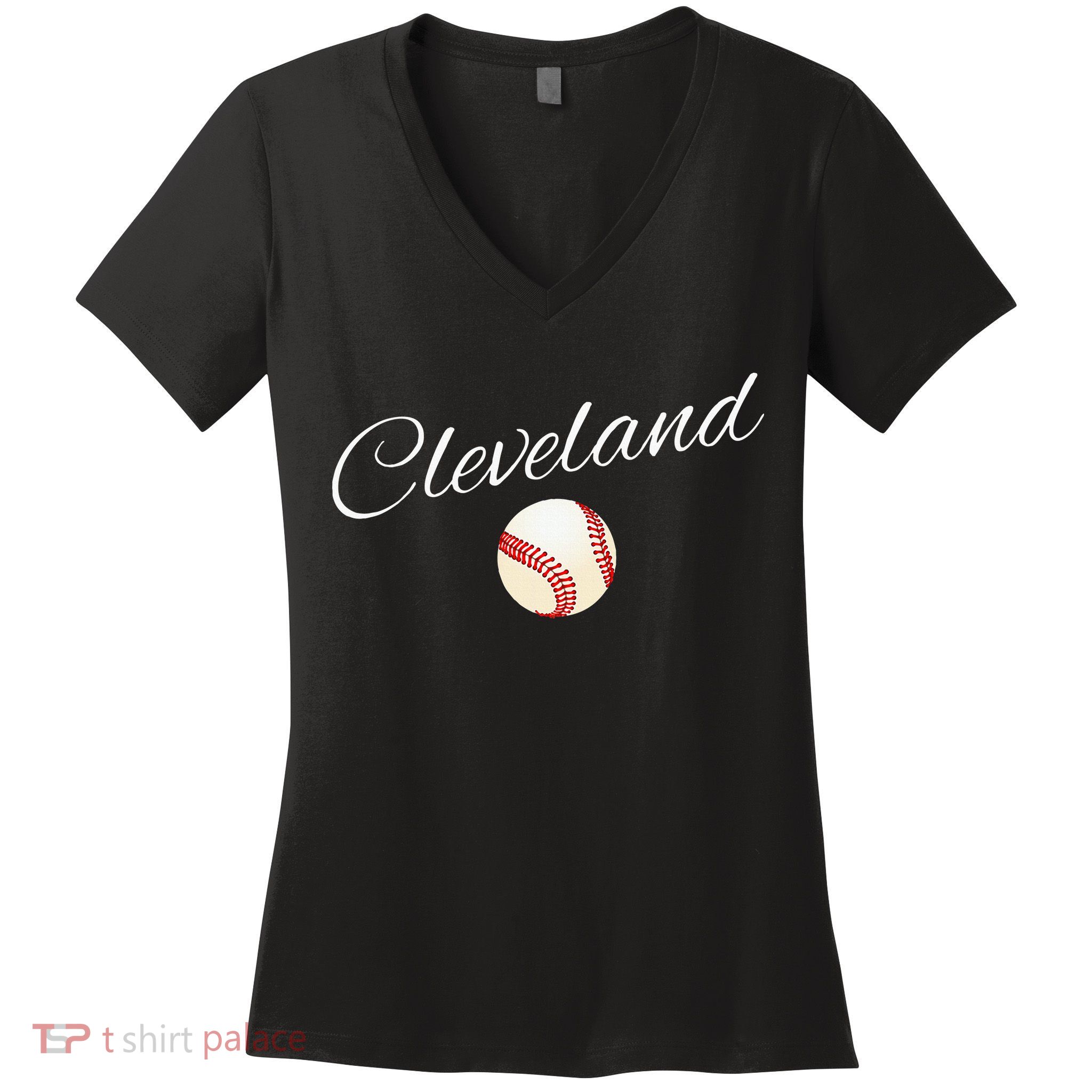 Cleveland Hometown Indian Tribe Women's V-Neck T-Shirt
