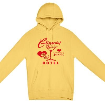 Continental Hotel In The Heart Of Atlantic City Love Premium Pullover Hoodie