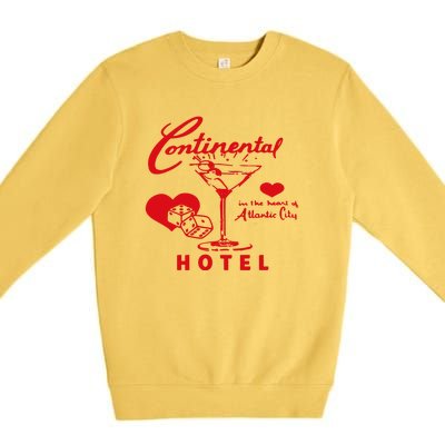 Continental Hotel In The Heart Of Atlantic City Love Premium Crewneck Sweatshirt