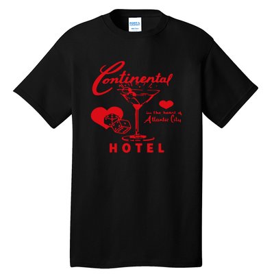 Continental Hotel In The Heart Of Atlantic City Love Tall T-Shirt