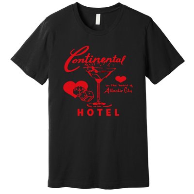 Continental Hotel In The Heart Of Atlantic City Love Premium T-Shirt