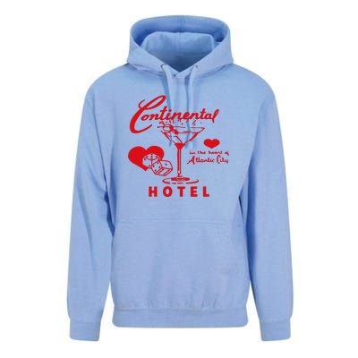 Continental Hotel In The Heart Of Atlantic City Love Unisex Surf Hoodie