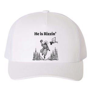 Cool He Is Rizzin Religious Basketball Yupoong Adult 5-Panel Trucker Hat