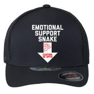 Crude Humor Inappropriate Emotional Support Snake Halloween Flexfit Unipanel Trucker Cap