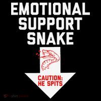 Crude Humor Inappropriate Emotional Support Snake Halloween Drawstring Bag