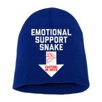 Crude Humor Inappropriate Emotional Support Snake Halloween Short Acrylic Beanie