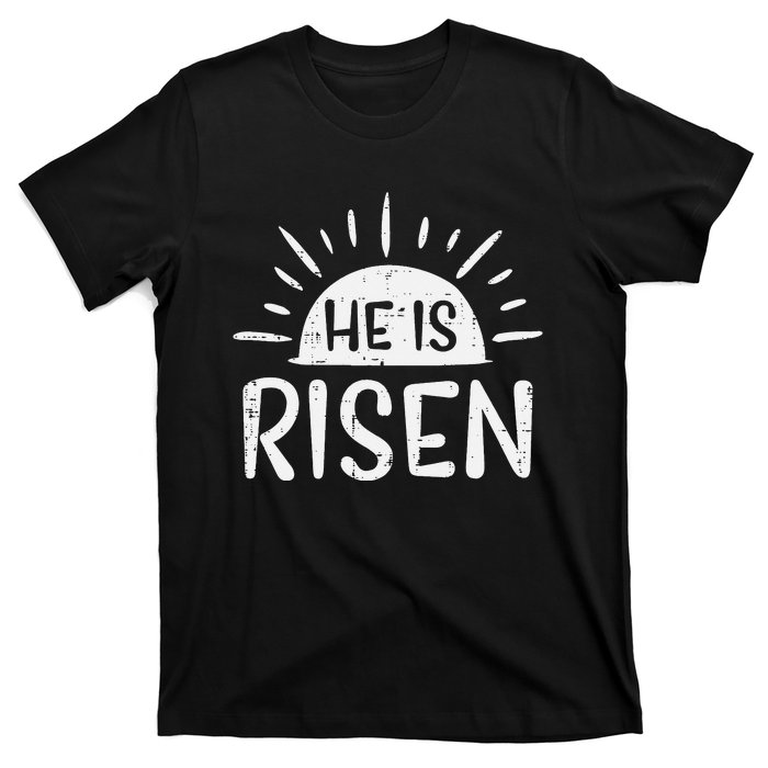 Christian He Is Risen Sun Resurrection Easter T-Shirt