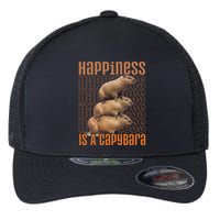 Capybara Happiness Is A Capybara Flexfit Unipanel Trucker Cap