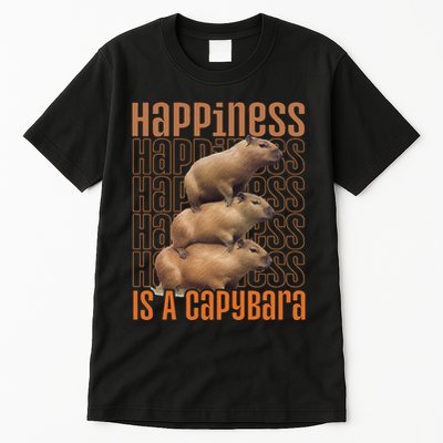 Capybara Happiness Is A Capybara Tall T-Shirt
