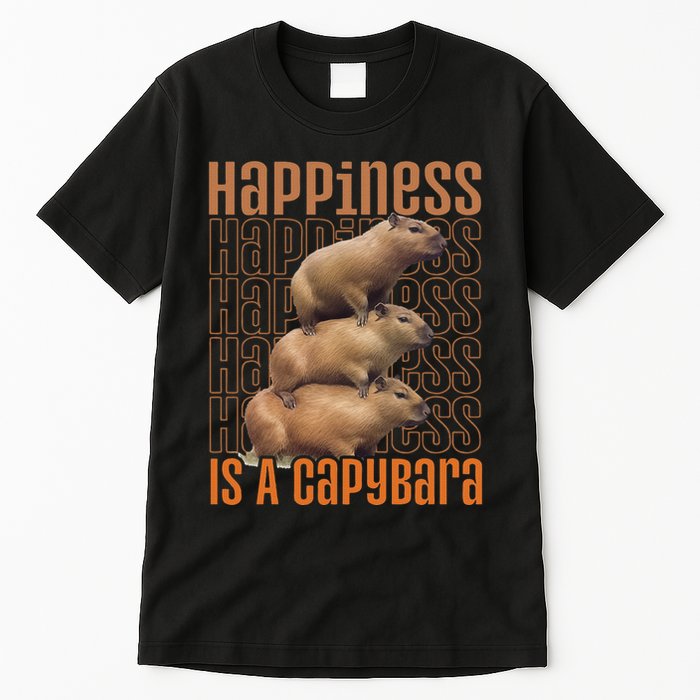 Capybara Happiness Is A Capybara Tall T-Shirt