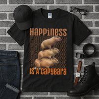 Capybara Happiness Is A Capybara Tall T-Shirt