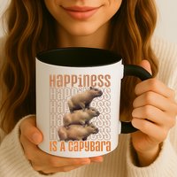 Capybara Happiness Is A Capybara Mug