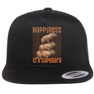 Capybara Happiness Is A Capybara Flatbill Hat