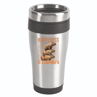 Capybara Happiness Is A Capybara 16oz Travel Tumbler