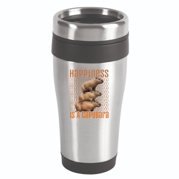 Capybara Happiness Is A Capybara 16oz Travel Tumbler