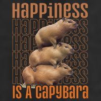 Capybara Happiness Is A Capybara 25L Jumbo Tote