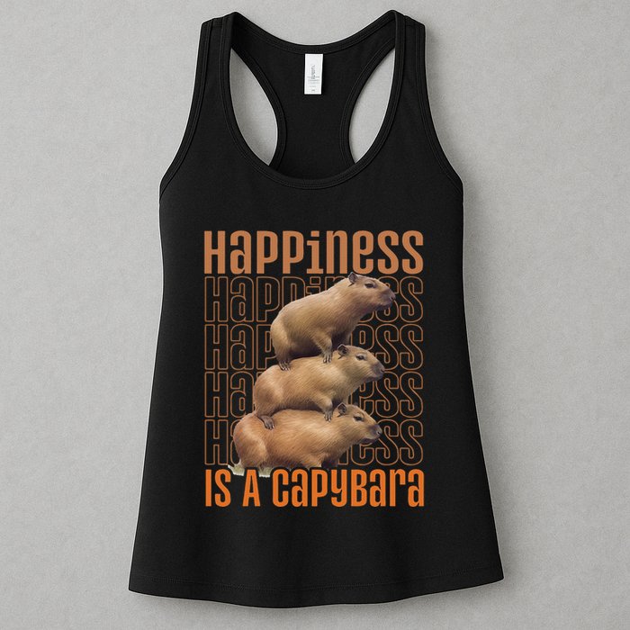 Capybara Happiness Is A Capybara Womens Tank Top