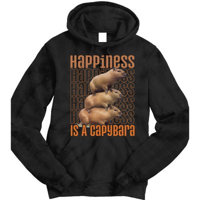 Capybara Happiness Is A Capybara Tie Dye Hoodie