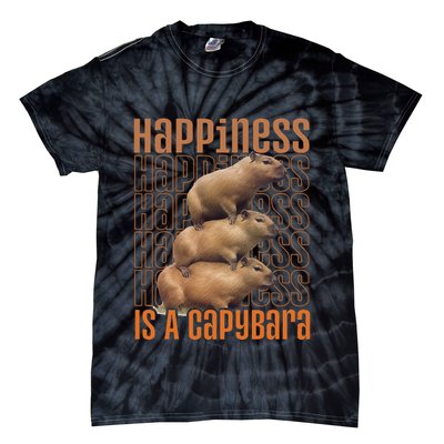 Capybara Happiness Is A Capybara Tie-Dye T-Shirt
