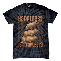 Capybara Happiness Is A Capybara Tie-Dye T-Shirt