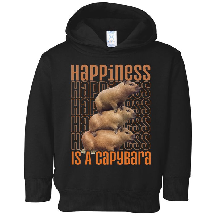 Capybara Happiness Is A Capybara Toddler Hoodie