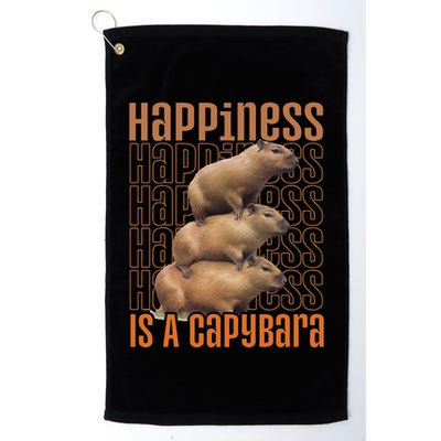 Capybara Happiness Is A Capybara Golf Towel