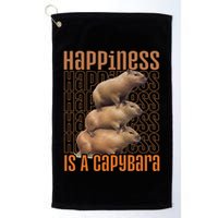 Capybara Happiness Is A Capybara Golf Towel