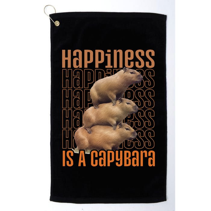 Capybara Happiness Is A Capybara Golf Towel