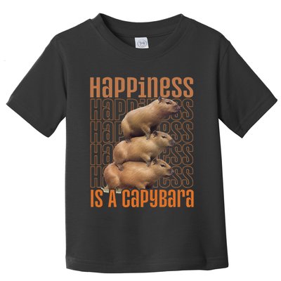 Capybara Happiness Is A Capybara Toddler T-Shirt