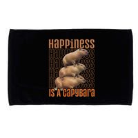 Capybara Happiness Is A Capybara Microfiber Hand Towel
