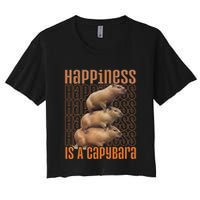 Capybara Happiness Is A Capybara Crop Top
