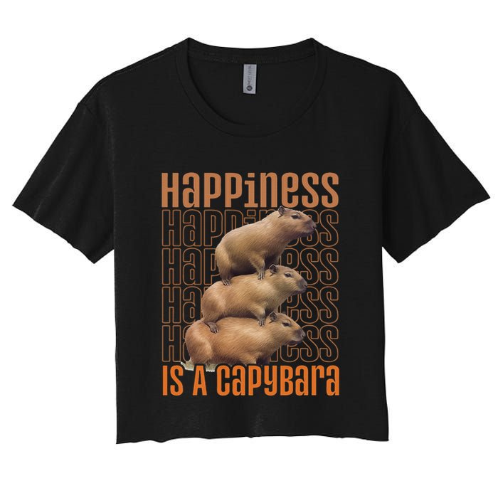 Capybara Happiness Is A Capybara Crop Top