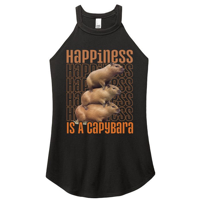 Capybara Happiness Is A Capybara Women's Perfect Tri Rocker Tank