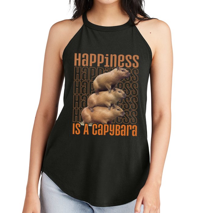 Capybara Happiness Is A Capybara Women's Perfect Tri Rocker Tank