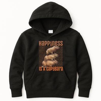 Capybara Happiness Is A Capybara Kids Hoodie