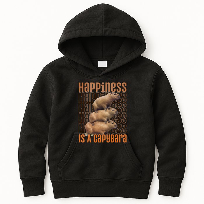 Capybara Happiness Is A Capybara Kids Hoodie