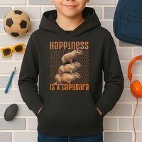 Capybara Happiness Is A Capybara Kids Hoodie