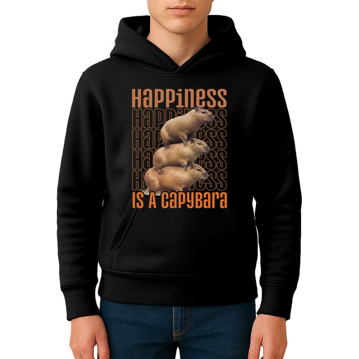 Capybara Happiness Is A Capybara Kids Hoodie
