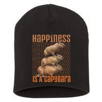 Capybara Happiness Is A Capybara Short Acrylic Beanie