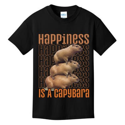 Capybara Happiness Is A Capybara Kids T-Shirt