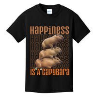Capybara Happiness Is A Capybara Kids T-Shirt