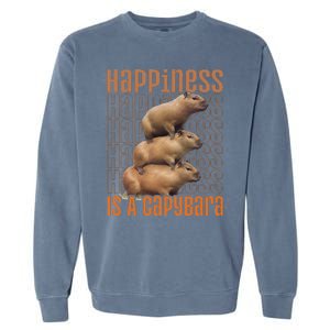 Capybara Happiness Is A Capybara Garment-Dyed Sweatshirt